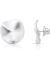 Brinco Organic Matte - Banho de Ródio Branco - comprar online
