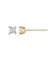 Brinco Solitário Princess 3mm - Banho Ouro 18K