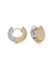 Argola Duo Mix Tam.: P - Banho Ouro 18K