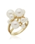 Anel Bubble Shell - Banho de Ouro 18K