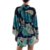 Blue Prana print kimono -  Kimonos: lisos, estampados, exclusivos de seda e  eventos especiais.