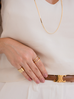 Anel Aro Duplo - Banho Ouro18k - comprar online