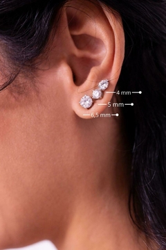 Brinco Ponto de Luz Moissanite - Prata 925 na internet