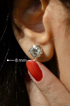 Brinco Ponto de Luz Moissanite - Prata 925 - loja online
