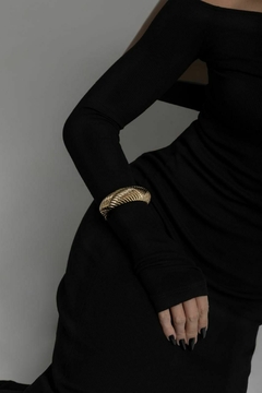 Bracelete Eletroformação Corrente - Banho Ouro18k - Na’Ví