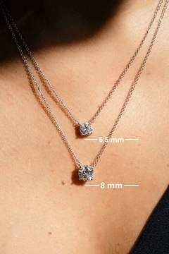 Colar Ponto de Luz Moissanite - Prata 925