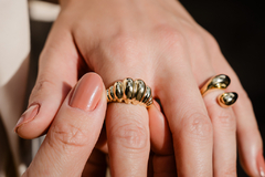 Anel Croissant - Banho Ouro 18k - comprar online