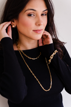 Corrente Cartier Longa - Banho Ouro18k