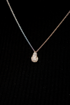 Colar Gota Ilusion Moissanite - Prata 925 - comprar online