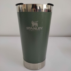 Copo térmico de garrafa Stanley de aço inoxidável de 473 ml com tampa para água fria e morna