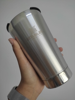 Copo térmico de garrafa Stanley de aço inoxidável de 473 ml com tampa para água fria e morna - comprar online