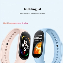 Imagem do Novo relógio inteligente M7 masculino feminino fitness esportivo smart band versão fitpro compatível com bluetooth para tirar fotos smartwatch