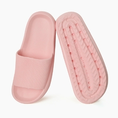 Sapatos de Plataforma Grossa Chinelos Nuvem Verão Chinelos Femininos Sapatos de Banho Antiderrapantes Sapatos de Casal Mute Slides EVA Soft Casais Sandálias - LOJAEXPERT