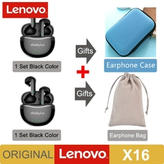2022 novo original lenovo x16 fone de ouvido bluetooth 5.2 tws fones de ouvido sem fio estéreo esportes gancho fone de ouvido com microfone duplo hd na internet