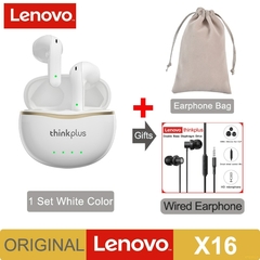 2022 novo original lenovo x16 fone de ouvido bluetooth 5.2 tws fones de ouvido sem fio estéreo esportes gancho fone de ouvido com microfone duplo hd