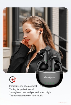 2022 novo original lenovo x16 fone de ouvido bluetooth 5.2 tws fones de ouvido sem fio estéreo esportes gancho fone de ouvido com microfone duplo hd na internet