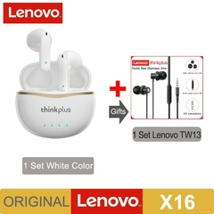 2022 novo original lenovo x16 fone de ouvido bluetooth 5.2 tws fones de ouvido sem fio estéreo esportes gancho fone de ouvido com microfone duplo hd na internet