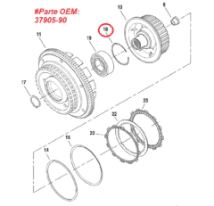 Anillo de retencion balero de clutch 90-99 "EASTERN MOTORCYCLE PARTS" (1132-0284) - comprar en línea