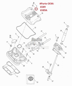 Rondana tapa de balancines - XL/XR 04-20 "JAMES GASKET" 0935-0363 - comprar en línea