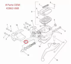 Kit de reconstrucción del cilindro maestro delantero 08-19 FLT "Drag Specialties" (1731-0209) - comprar en línea
