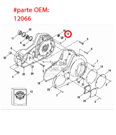 Sello interno del eje de la palanca de cambios - Big Twin "JAMES GASKET" (DS-194084) - comprar en línea