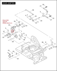 Resorte del brazo de retención "EASTERN MOTORCYCLE PARTS" 1106-0047 - comprar en línea
