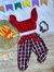 CONJ XADREZ CALCA E CROPPED ARIELLY - comprar online