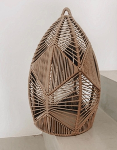 Colgante Parjau tostado 30x45h cordón - comprar online