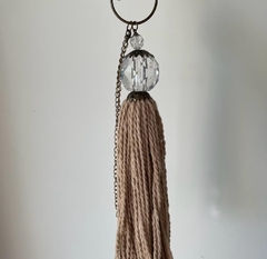 Borla esfera acrílica beige - comprar online
