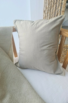 Almohadón khaki tusor (ver medidas)