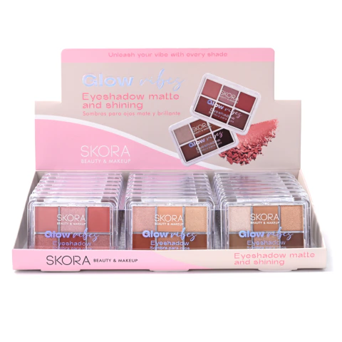 Sombras para ojos combinadas x 6 tonos