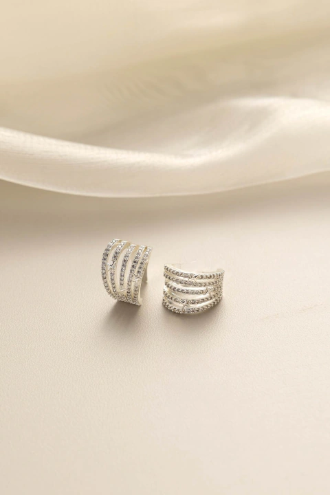 ARO Cuff Bronce Blanco con Micropavé x6 Unidades (3)