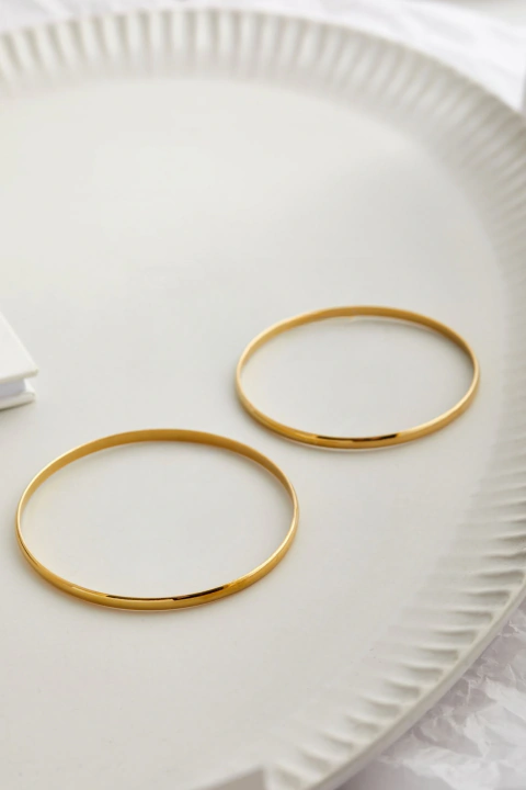 PULSERA Acero Dorado Esclava Nro 4