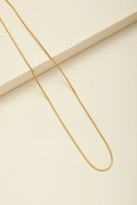 CADENA Acero Dorado Ratón x45cm