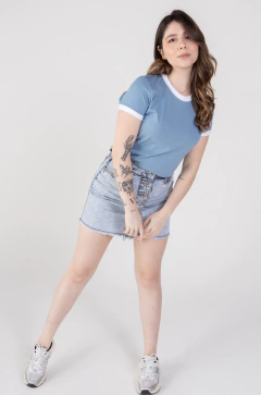 RINGER TEE AZUL + BRANCO na internet