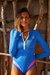 Maio manga longa azul royal com neon - comprar online