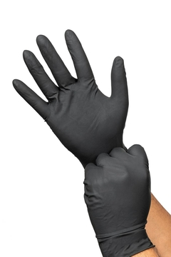 LUVA VERTIX LATEX BLACK CX C/10UN LUVA PRETA - comprar online
