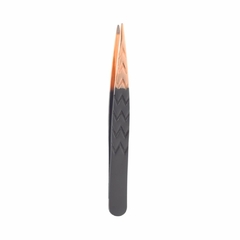 Pinca Belliz Black Silver & Gold Ponta Fina