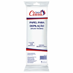 PAPEL PARA DEPILACAO SANTA CLARA C/100 LENCO FIBRA NATURAL