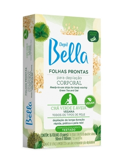 Folhas Prontas p/depilacao Depil Bella Corpo Cha Verde Aveia