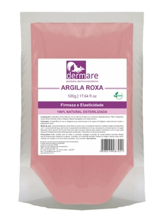 ARGILA ROXA DERMARE FACIAL CORPORAL 500G ANTI ENVELHECIMENTO