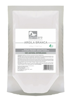 ARGILA BRANCA DERMARE FACIAL CORPORAL CAPILAR 250G CLAREADOR