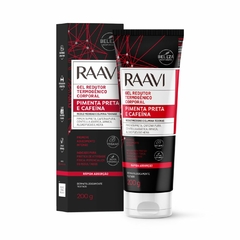 GEL REDUTOR TERMOGENICO RAAVI PIMENTA PRETA E CAFEINA 200G