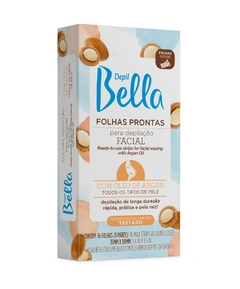 FOLHAS PRONTAS P/DEPILACAO DEPIL BELLA ROSTO ARGAN 8 PARES