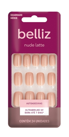 UNHA POSTICA BELLIZ QUADRADO MEDIO C/24