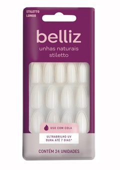 UNHA POSTICA BELLIZ NATURAIS STILETTO C/24