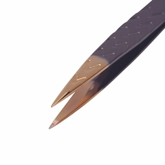Pinca Belliz Black Silver & Gold Ponta Fina - comprar online