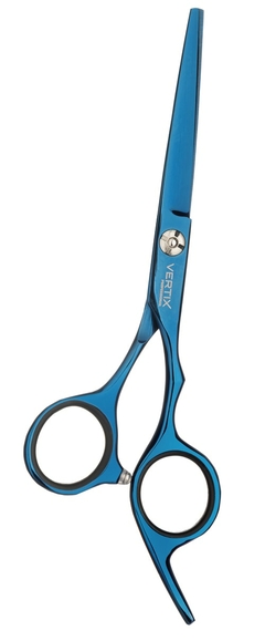 TESOURA VERTIX BLUE TITANIUM FIO NAVALHA 5,5''