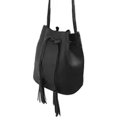 Bolsa Saco Transversal Feminina Casual Trabalho Faculdade Cor:Preto - comprar online