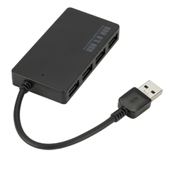 HUB Multi USB Splitter 4 Portas Expansor Múltiplo para Laptop PC